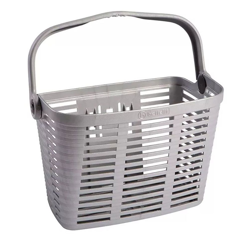 KRP-01PLZ-silver Bellelli PVC korpa sa drškom siva - montaža na korman - Image 1