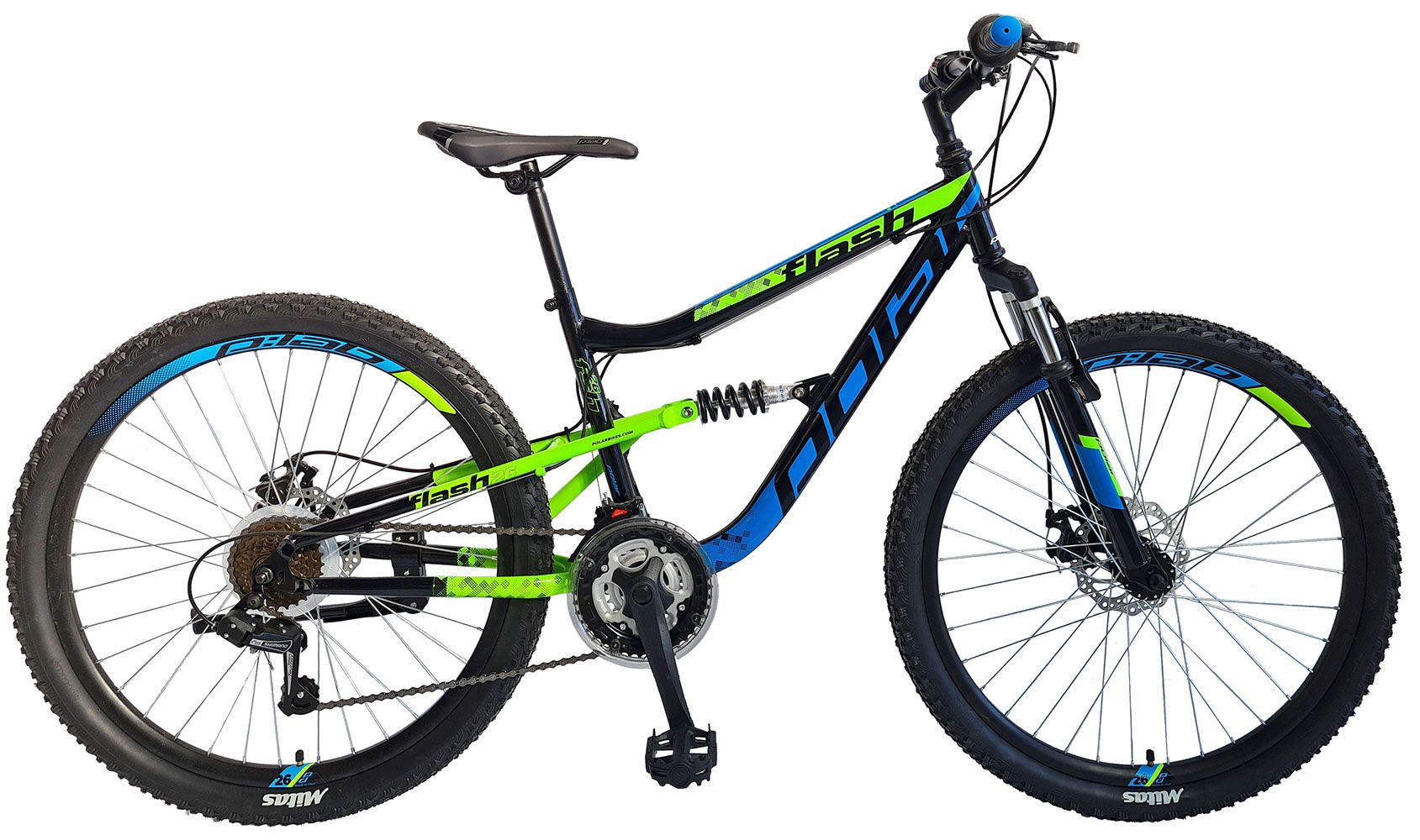 BICIKL POLAR FLASH black- blue-green